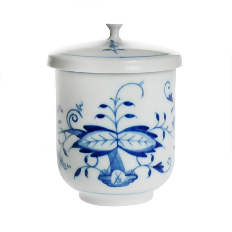 ブルーオニオン 並行輸入品 マイセン フタ付き湯呑み 44074 : 輸入