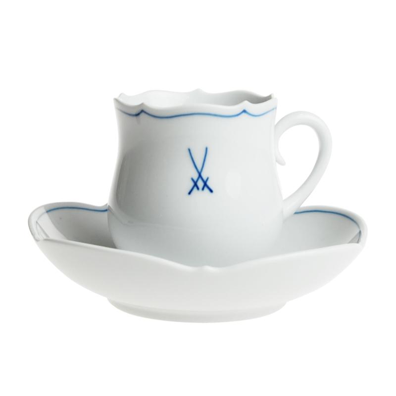 マイセン 並行輸入品 マイセンマーク コーヒーカップ ＆ソーサー 23582