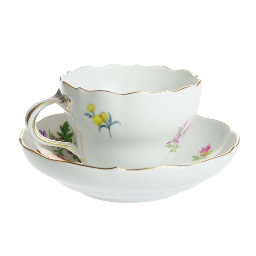 マイセン 並行輸入品 3つ花 コーヒーカップ＆ソーサー 0060110/00582 