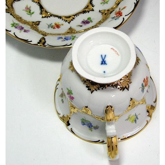 マイセン 金彩小花 コーヒーカップ&ソーサー 10179/15582 マイセン 金彩小花 コーヒーカップ&ソーサー 10179/15582