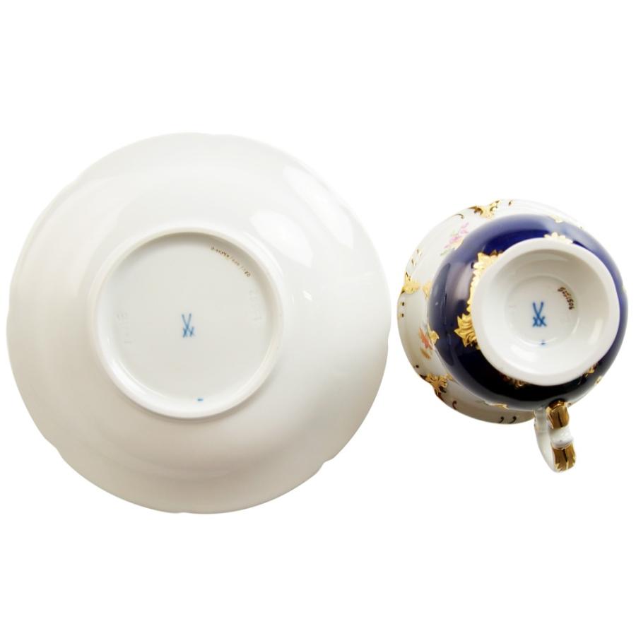 マイセン 金彩小花 ブルーゴールド コーヒーカップ&ソーサー マイセン 金彩小花 ブルーゴールド コーヒーカップ&ソーサー