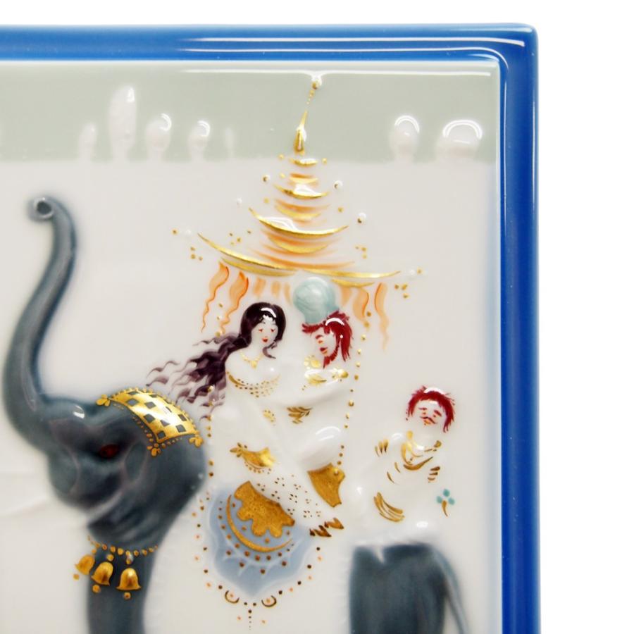 並行輸入品 マイセン 陶画 千夜一夜 象に乗る王様と王妃 930010/9P311(931077/95N60)の画像