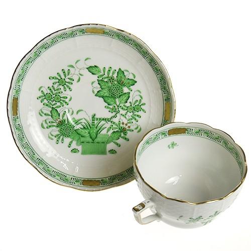 ヘレンド（HEREND） 並行輸入品 FV インドの華グリーン 兼用カップ