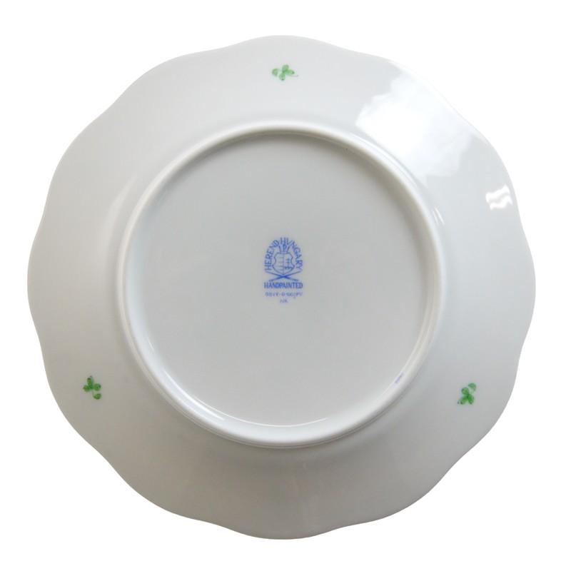 ヘレンド（HEREND） 並行輸入品 FV インドの華グリーン プレート 19cm