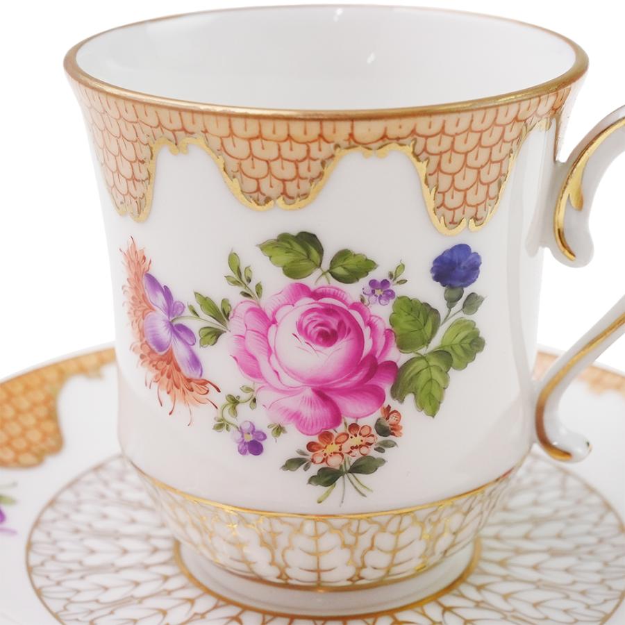 ヘレンド（HEREND） 並行輸入品 POLLY コーヒーカップ＆ソーサー 04941