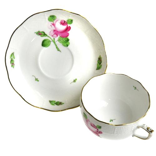 ヘレンド（HEREND） 並行輸入品 RB 薔薇と蕾 ティーカップ＆ソーサー