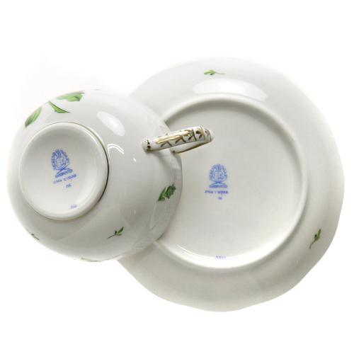 ヘレンド（HEREND） 並行輸入品 RB 薔薇と蕾 ティーカップ＆ソーサー