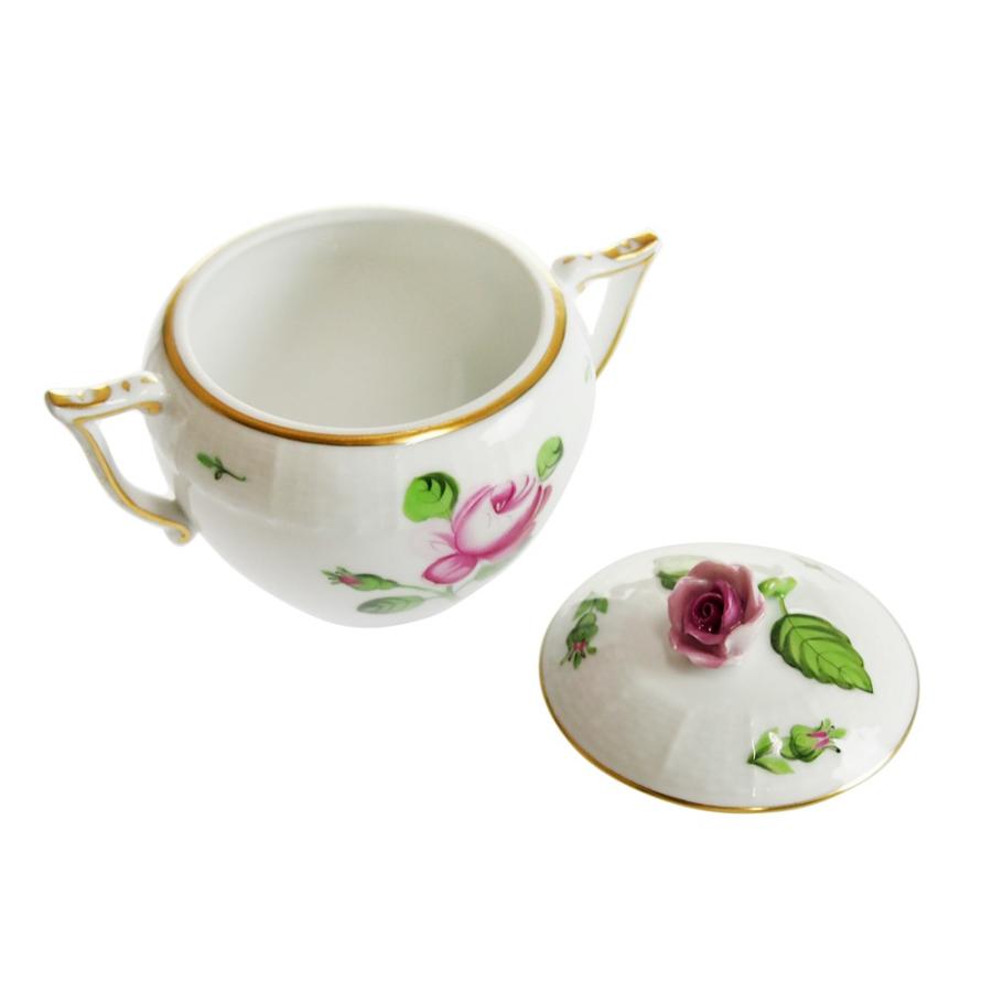 ヘレンド プラチナ シュガーポット 直径9㎝ 東T7-0601① ヘレンド