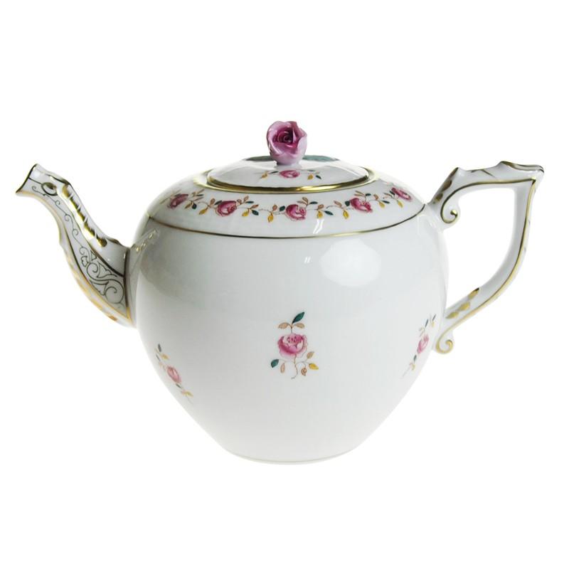 激レア　アンティーク　ローズガーランド　ティーポット ヘレンド（HEREND） 並行輸入品 RGS ローズガーランド ティーポット