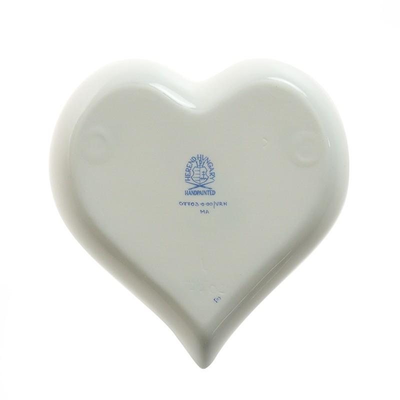 ヘレンド（HEREND） 並行輸入品 VRH ウィーンのバラ ハート型小皿 7703