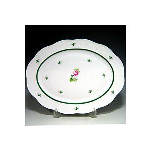 未使用✨ヘレンド ウィーンの薔薇 サービストレイ オーバル プレート 取っ手 未使用✨ヘレンド ウィーンの薔薇 サービストレイ オーバル プレート
