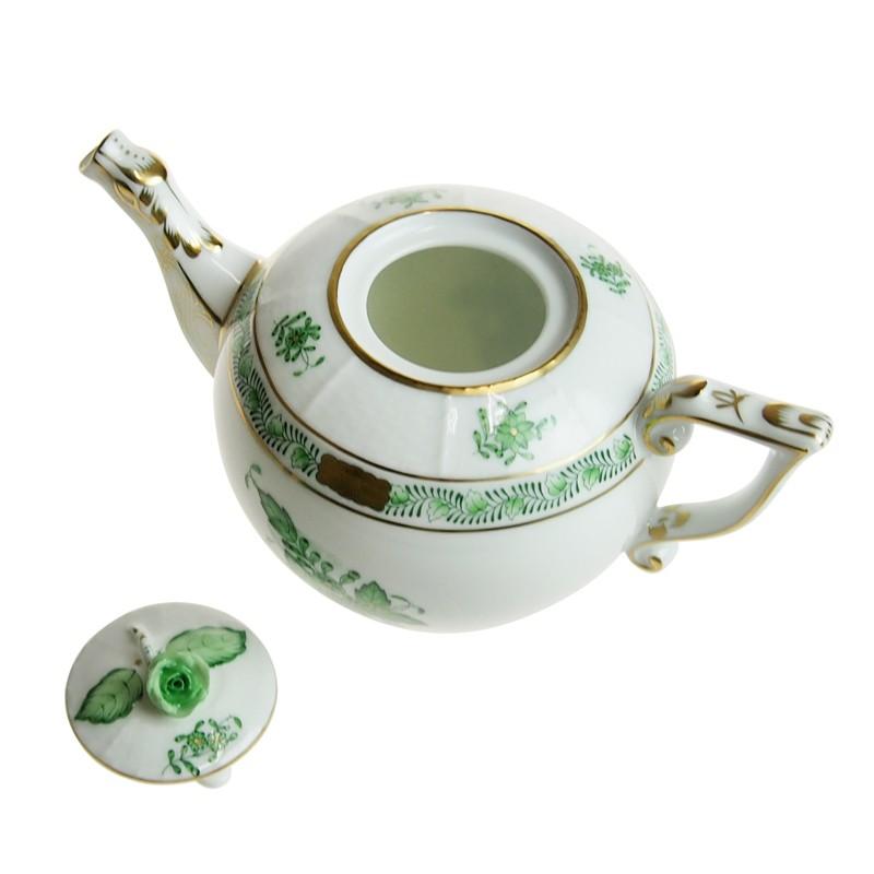 ヘレンド（HEREND） 並行輸入品 AV アポニーグリーン ティーポットミニ