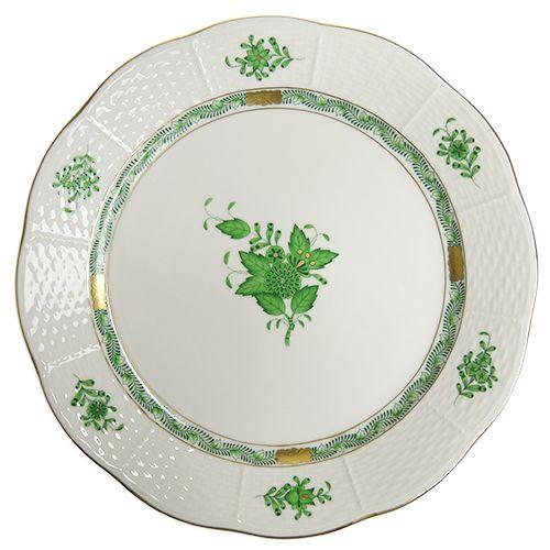 ヘレンド（HEREND） 並行輸入品 AV アポニーグリーン プレート 25cm
