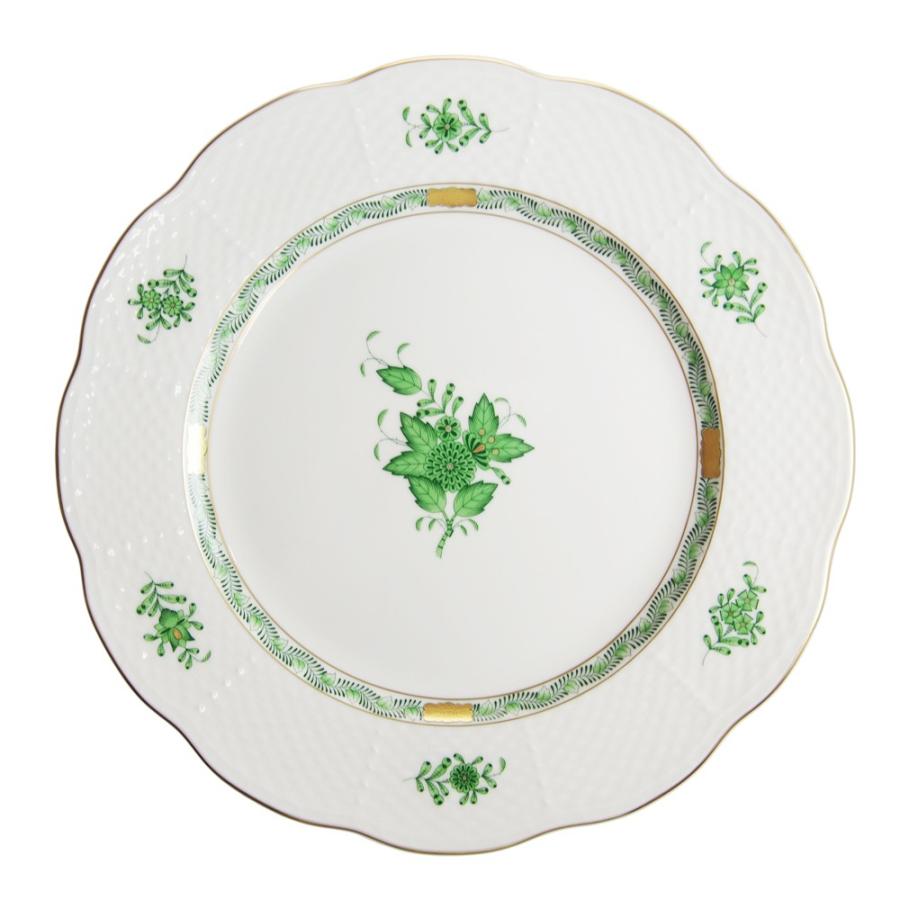 ヘレンド（HEREND） 並行輸入品 AV アポニーグリーン プレート 28cm