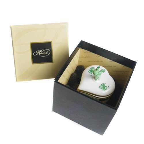 ヘレンド（HEREND） 並行輸入品 AV アポニーグリーン ハートボックス
