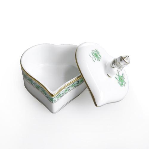 ヘレンド 並行輸入品 AV アポニーグリーン ボンボン入れ マンダリン