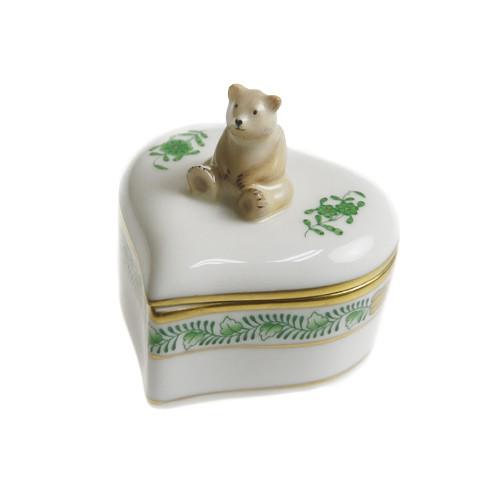 ヘレンド（HEREND） 並行輸入品 AV アポニーグリーン ハートボックス