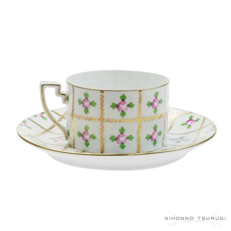 ヘレンド セーブル風の薔薇 ティーカップ＆ソーサー SPRO 2753 食器