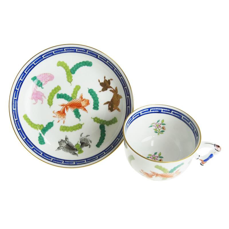 ヘレンド　シノワズリ　ポワッソン　皿 023103364021_m.jpg