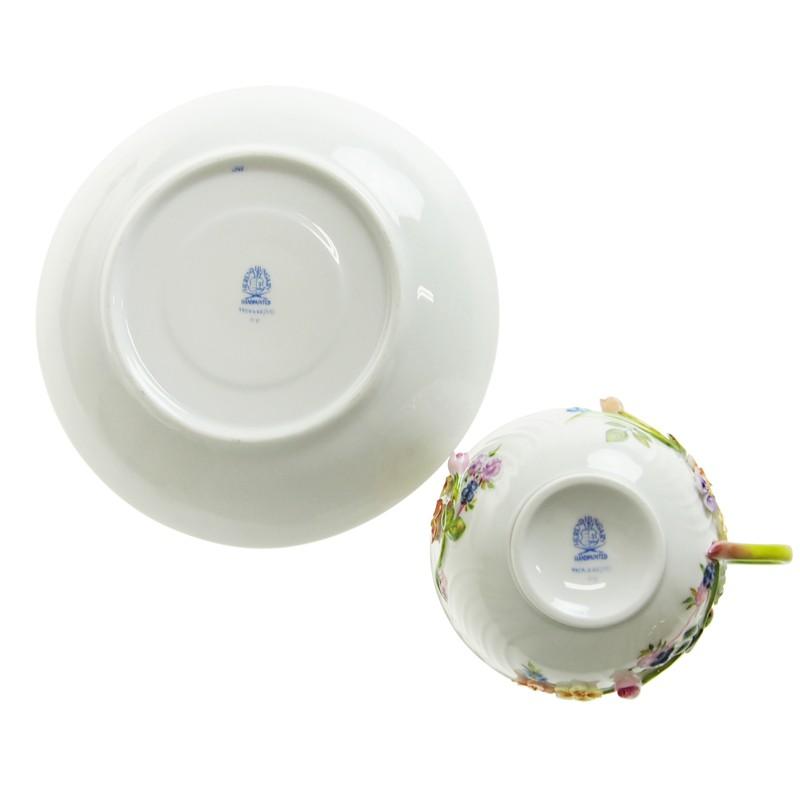 ヘレンド フラワーブーケ　オーバル(楕円)ディッシュ ヘレンド（HEREND） 並行輸入品 CD フラワーアプリケーション ティー