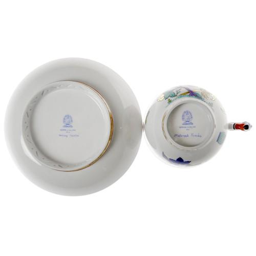 1839年本物19CアンティークヘレンドSH上海シノワズリ☆ケース付★金彩☆希少 1839年19CアンティークヘレンドSH上海シノワズリ☆ケース付