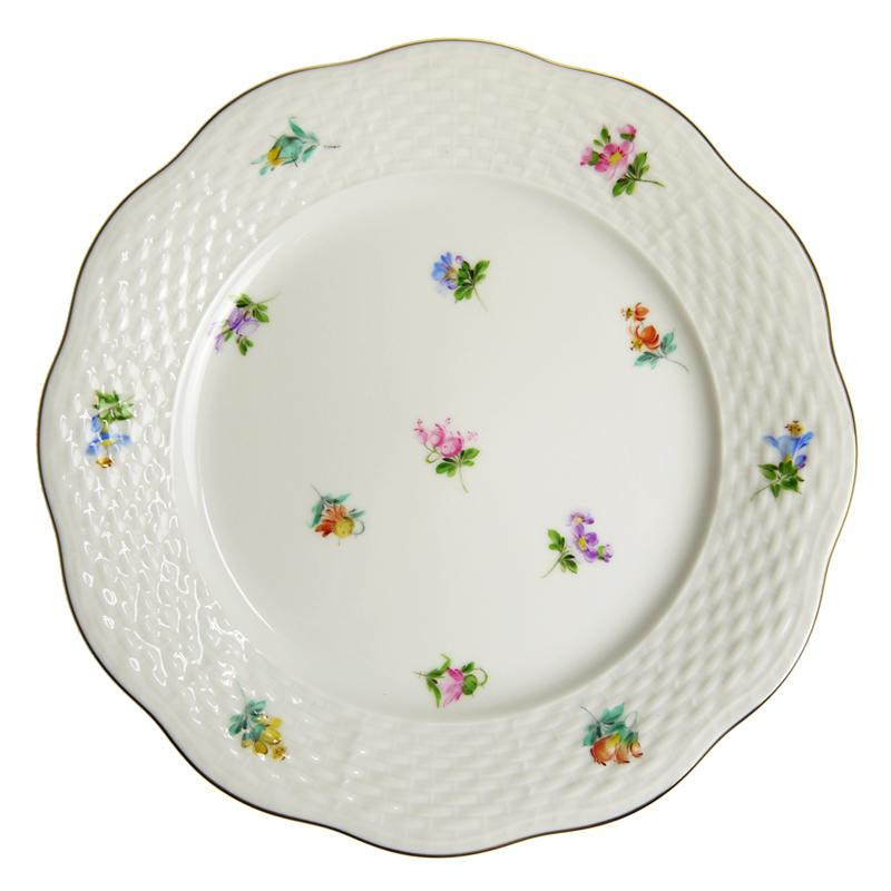 【美品】ヘレンド　ミルフール　ケーキプレート ヘレンド（HEREND） 並行輸入品 MF ミルフルール プレート 19cm 517