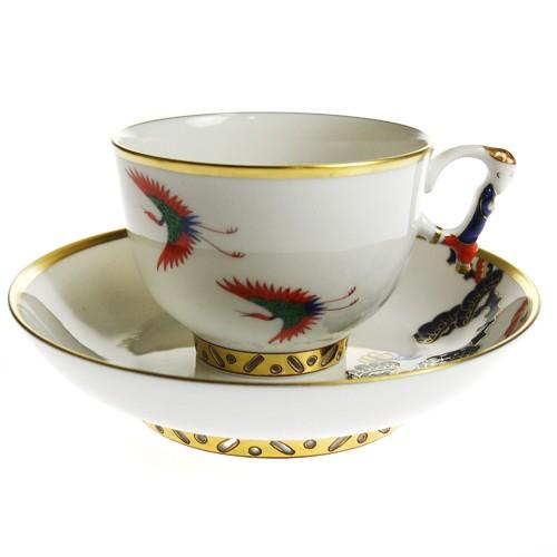 ヘレンド（HEREND） 並行輸入品 GEPS 松と鶴 ティーカップ＆ソーサー 