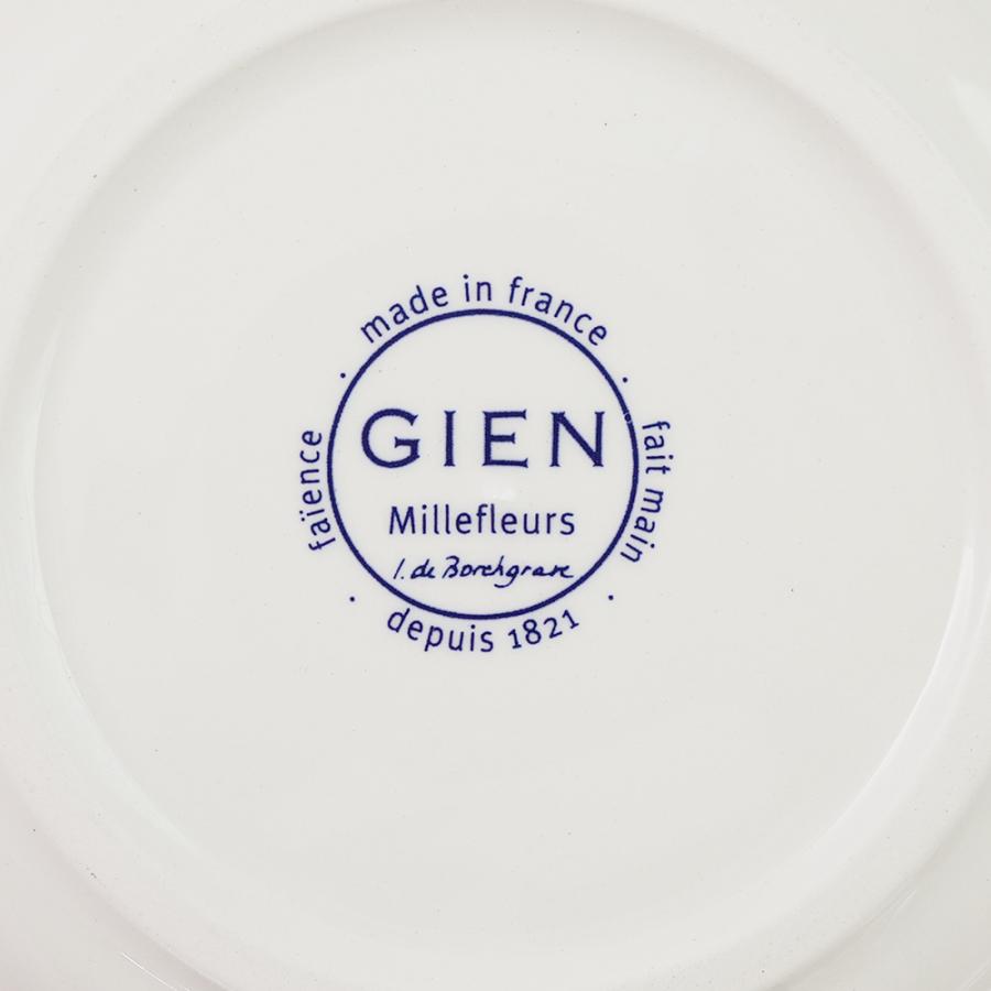 新品未使用　Gien ミルフルール 皿 2枚セット GIEN 並行輸入品 ジアン ミルフルール カナッペプレート 16.5cm : 輸入