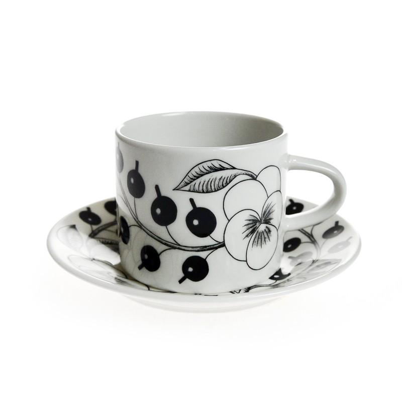 ARABIA（アラビア） 並行輸入品 パラティッシ ブラック コーヒーカップ