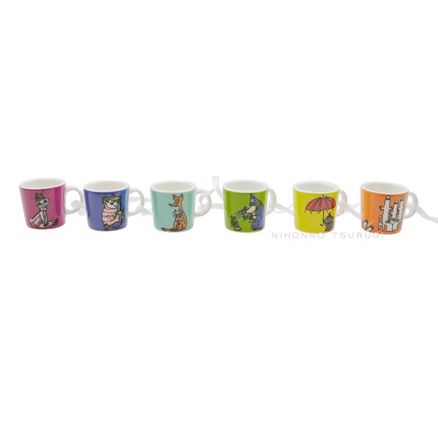 並行輸入品 アラビア ムーミン ミニマグカップ 6個セット クラシック3 classics3