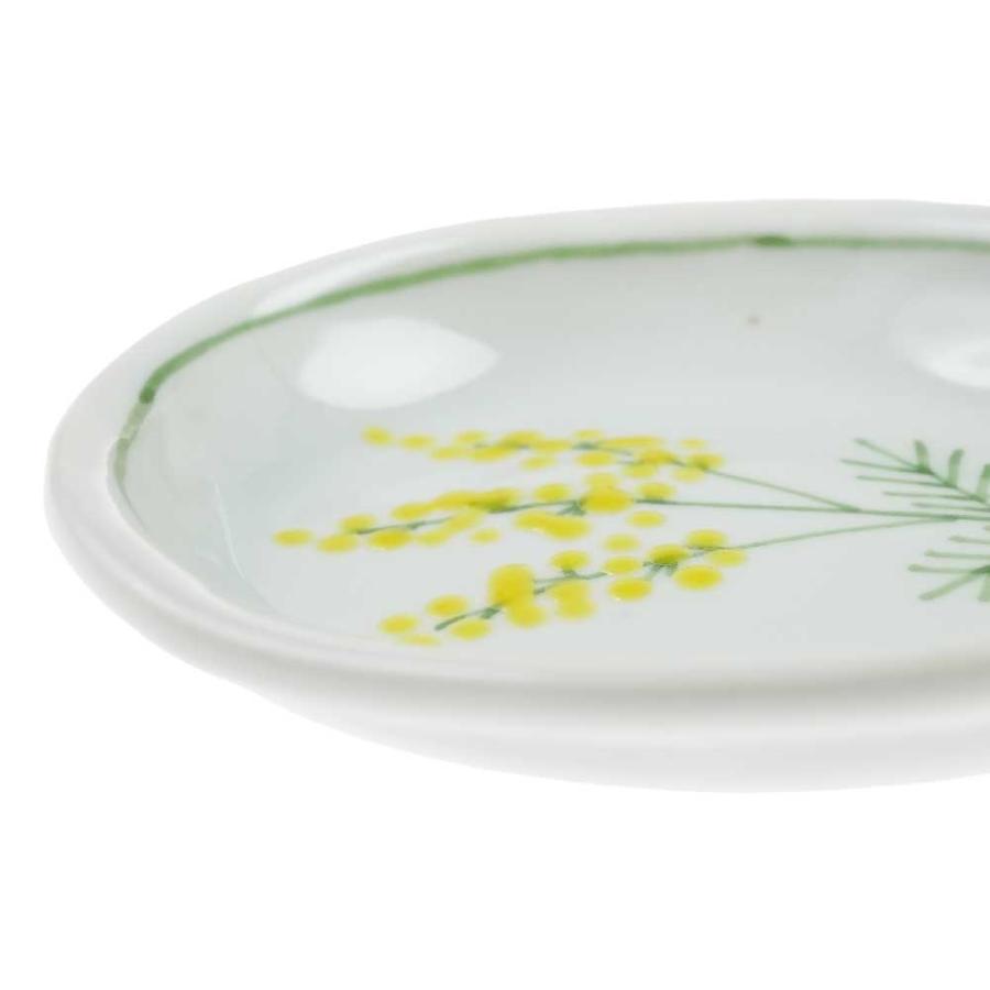 九谷焼 徳永遊心窯 ミモザ 楕円小皿 9.5cm : 輸入ブランド洋食器専門店