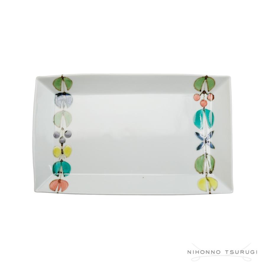 徳永遊心　色絵菊角皿　５点 徳永遊心 色絵菊角皿 5点 九谷青窯 徳永遊心 色絵菊 角