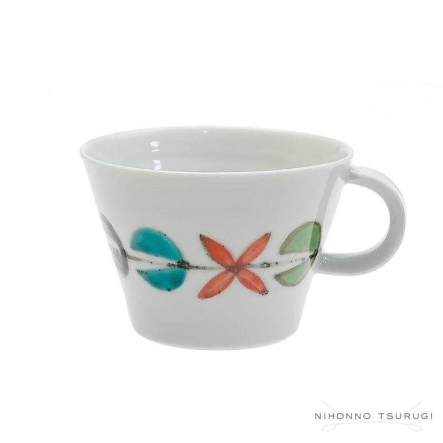 徳永遊心窯 色絵花繋ぎ マグカップ （台形） : 輸入ブランド洋食器専門