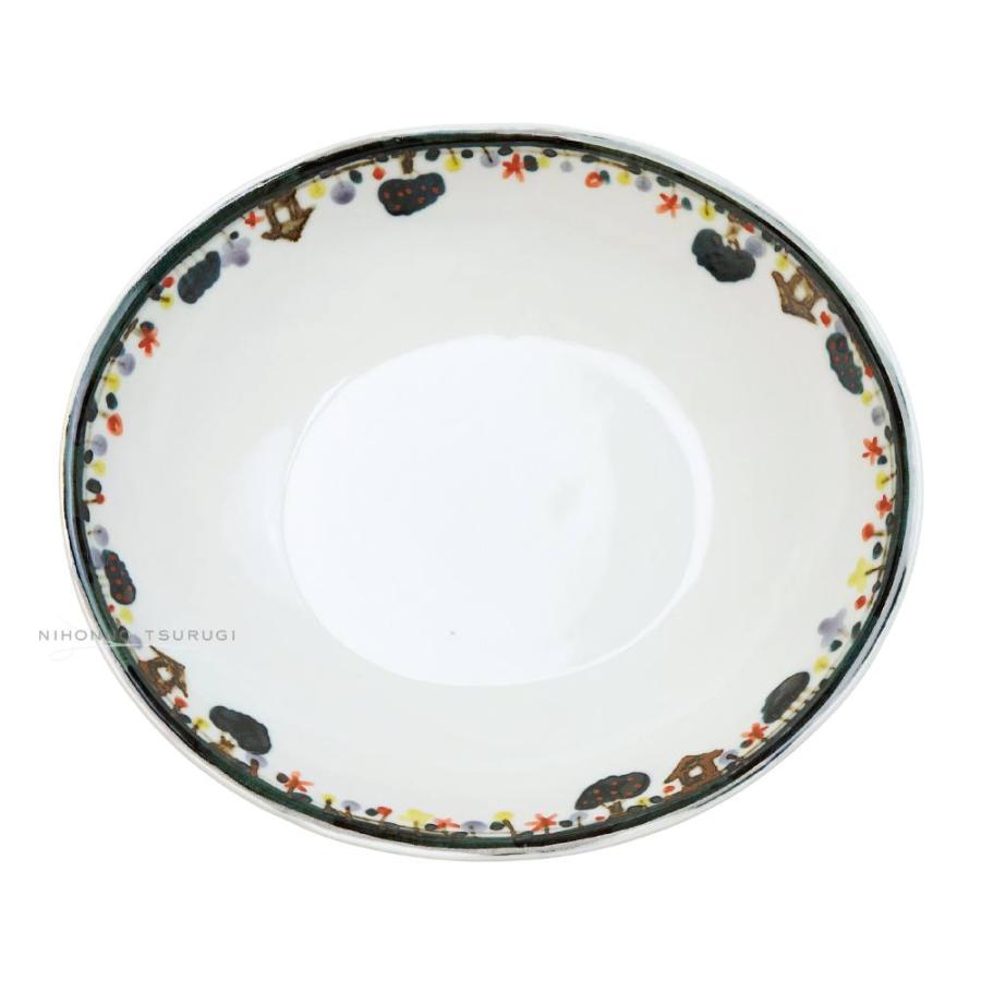 徳永遊心窯 色絵家並み 楕円鉢 23cm×20cm : 輸入ブランド洋食器専門店2