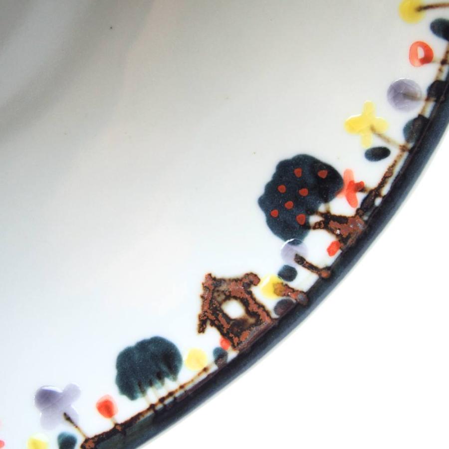 徳永遊心窯 色絵家並み 楕円鉢 23cm×20cm : 輸入ブランド洋食器専門店2
