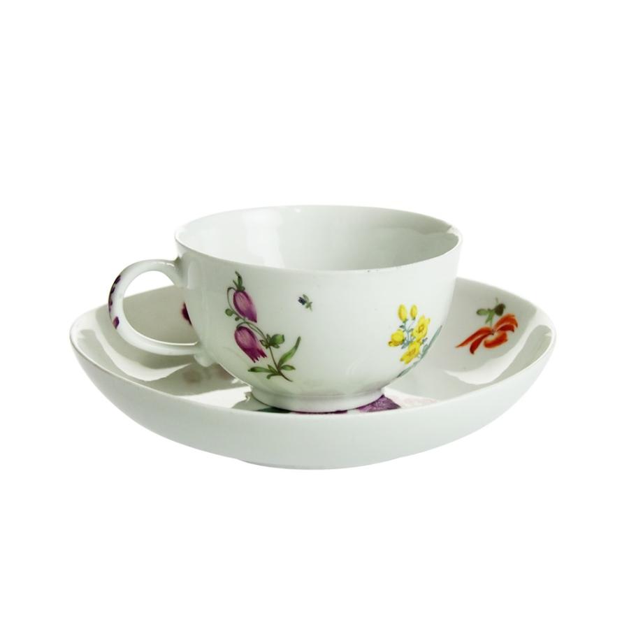 並行輸入品 アンティーク マイセン 花模様 カップ\u0026ソーサー No.21の画像
