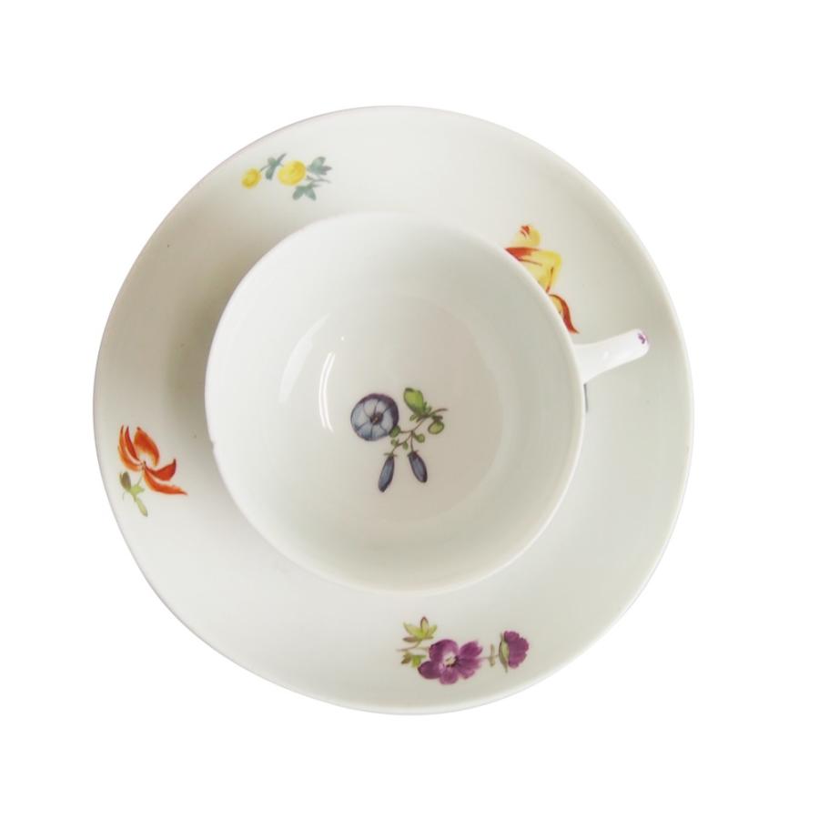 並行輸入品 アンティーク マイセン 花模様 カップ\u0026ソーサー No.21の画像