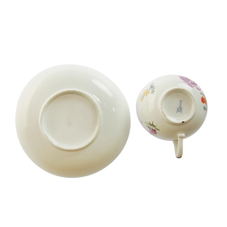 並行輸入品 アンティーク マイセン 花模様 カップ\u0026ソーサー No.21の画像