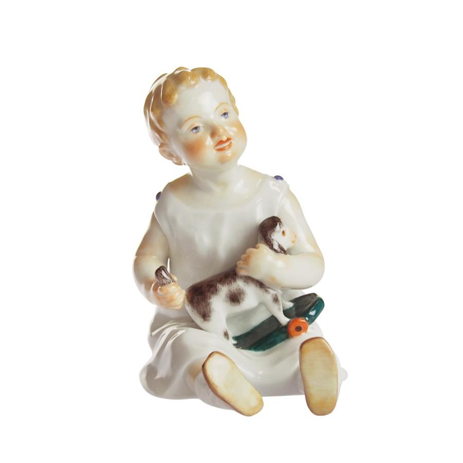 ヴィンテージ マイセン ヘンチェル 人形 おもちゃの少年 1900年頃｜nihonnotsurugi