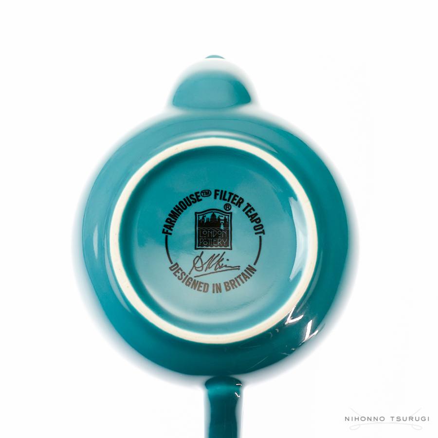 ロンドンポタリー ファームハウス ティーポット アクア 2cup | London Pottery | 07