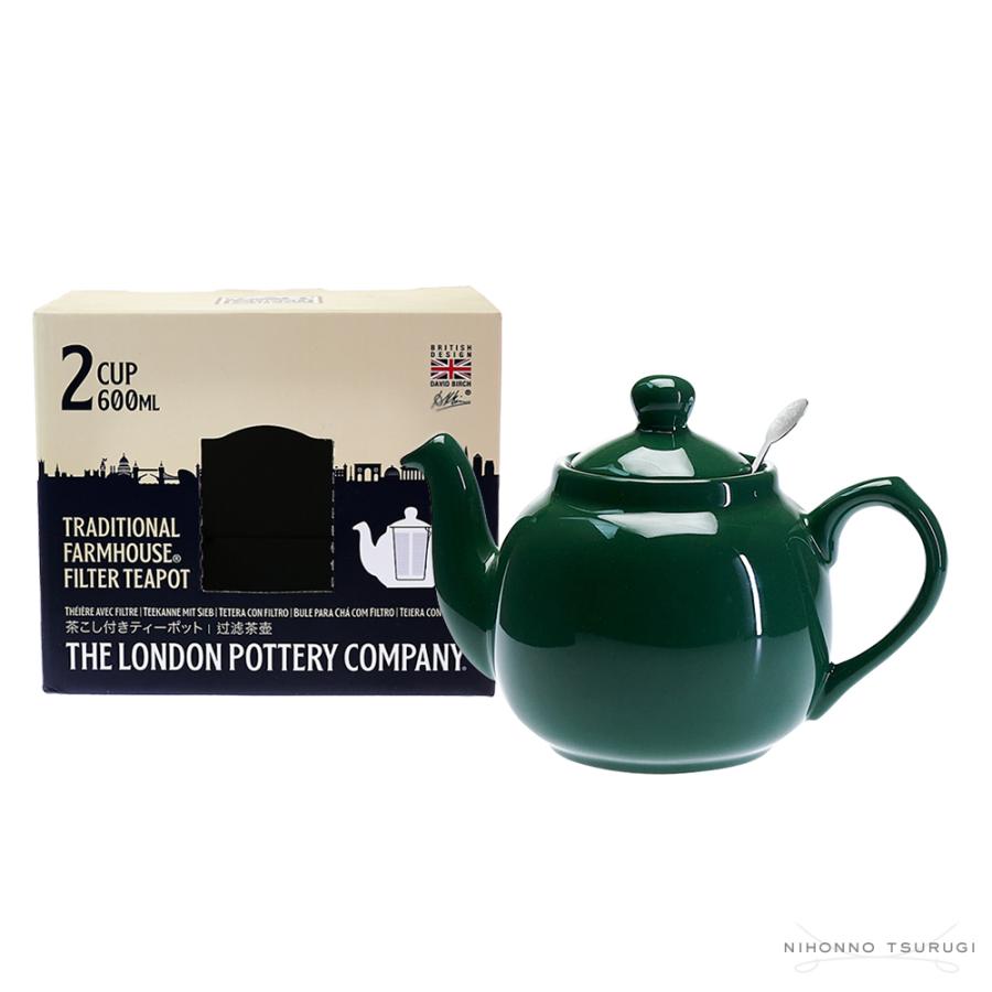 ロンドンポタリー ファームハウス ティーポット グリーン 2cup | London Pottery | 01