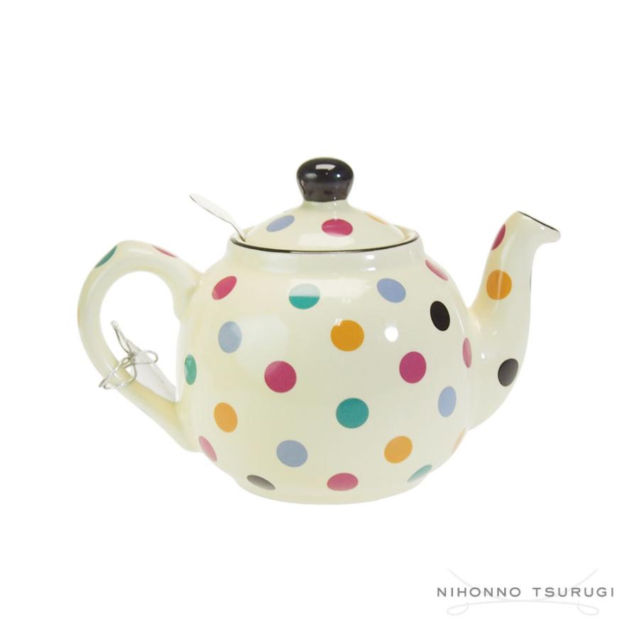 ロンドンポタリー ファームハウス ティーポット アイボリー/ドット 2cup | London Pottery | 02