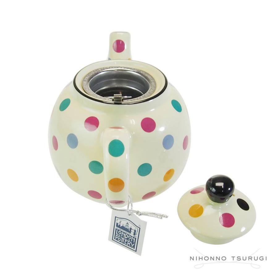 ロンドンポタリー ファームハウス ティーポット アイボリー/ドット 2cup | London Pottery | 06