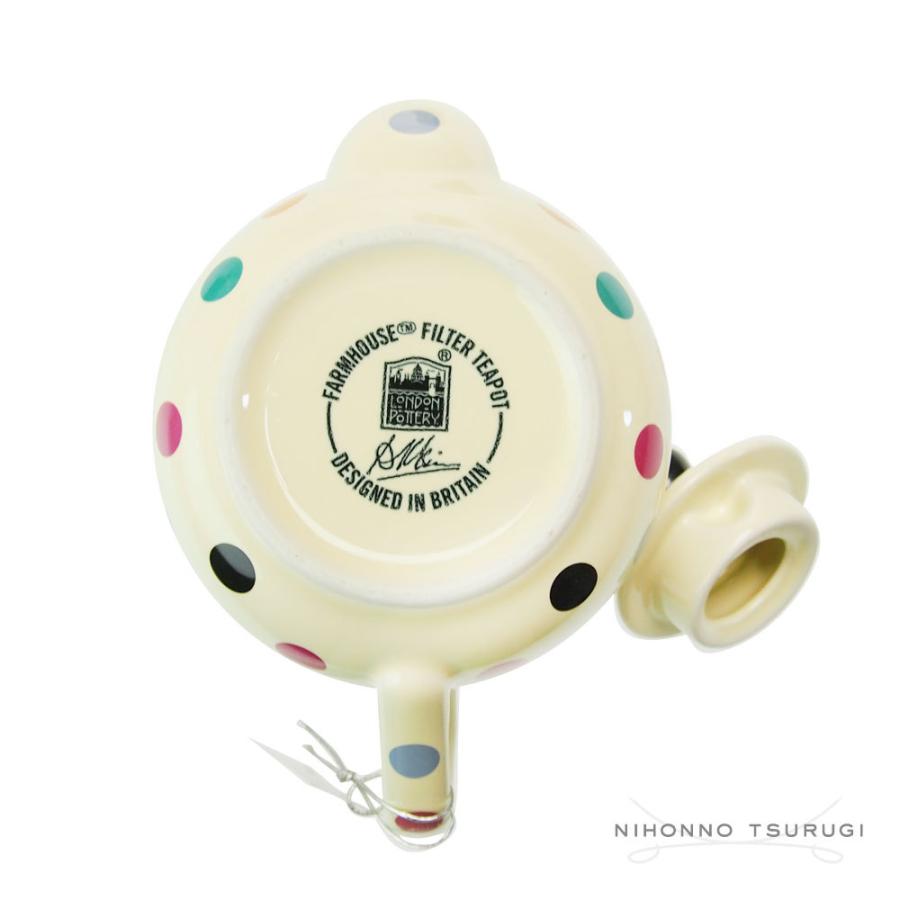 ロンドンポタリー ファームハウス ティーポット アイボリー/ドット 2cup | London Pottery | 07