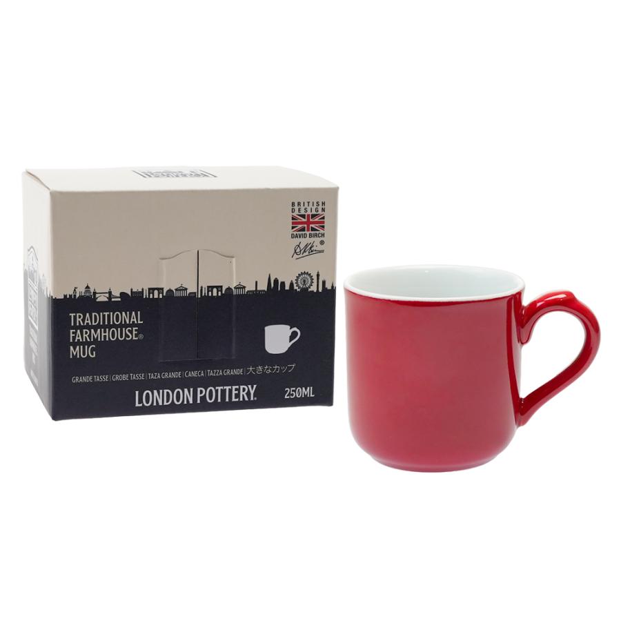 ロンドンポタリー ファームハウス マグ レッド 250ml | London Pottery