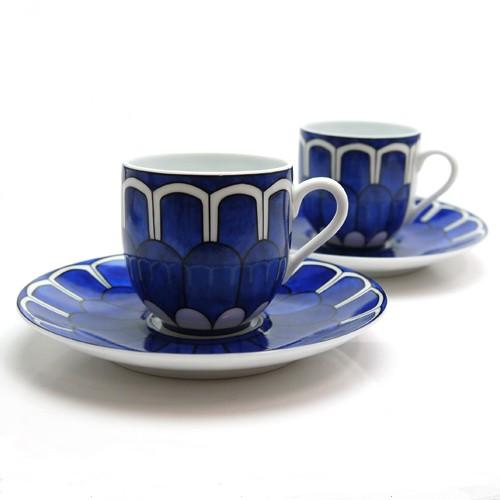 エルメス (HERMES) ブルーダイユール Blue D'aileurs コーヒーカップ ...
