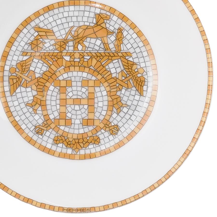 HERMES モザイク/醤油皿　宝石置　美品　正規　1枚　10cm エルメス 皿 HERMES（エルメス） 並行輸入品 モザイク 24 ソイディッシュ 10cm ペア