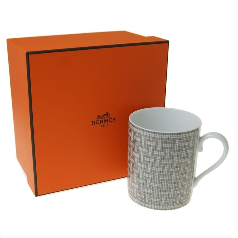 HERMES（エルメス） 並行輸入品 モザイク 24 プラチナ マグカップ 
