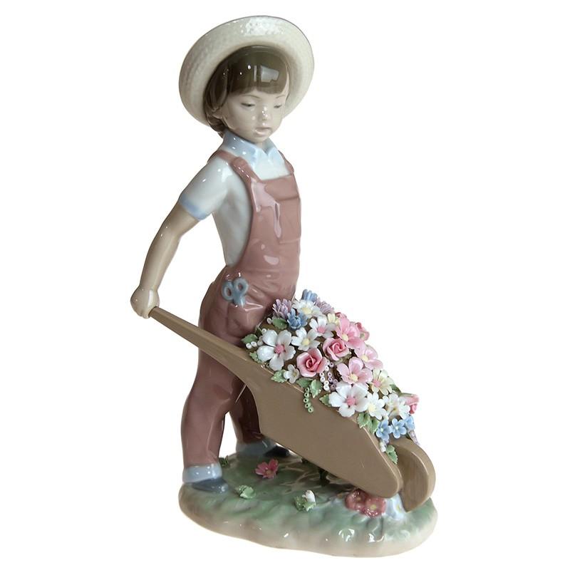 LLADRO 並行輸入品 【在庫限り 特別価格】 リヤドロ 人形 花車