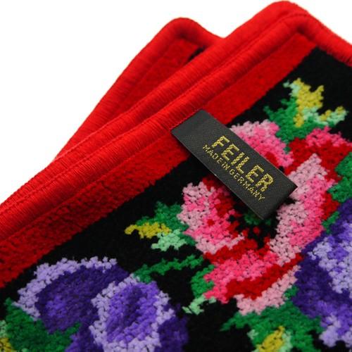 feiler（フェイラー） 並行輸入品 ポピー ブラック＆レッド タオル